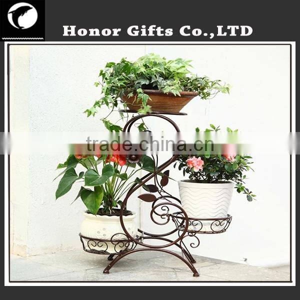 New design Iron Frame Flower Stand Decorative Metal Window Box Planters