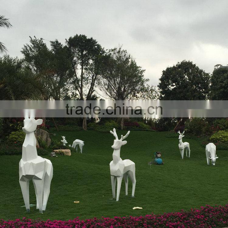 FRP garden reindeer sculpture