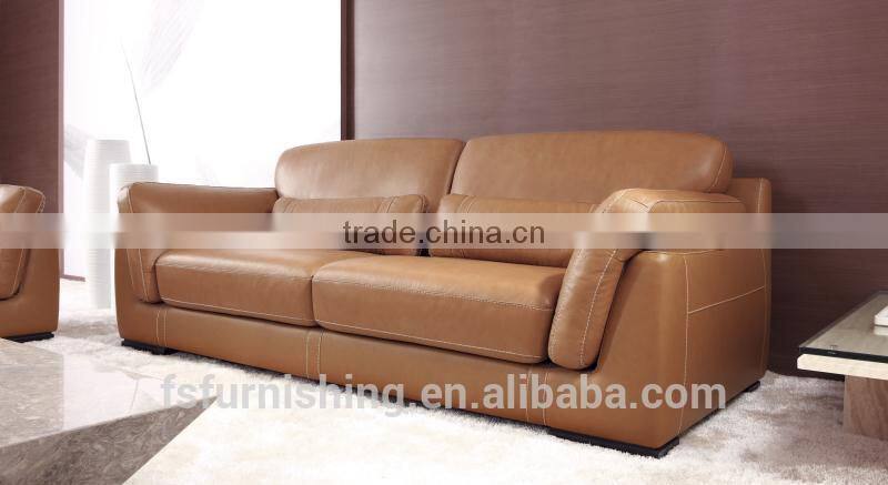 JR8012 fashion Modern style 1+2+3 full top grain leather sofa 1 set customize furniture factory office furniture