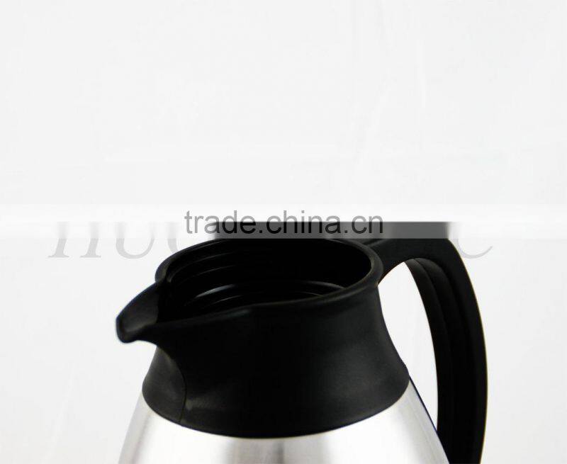 Stainless Steel Coffee Pot with black handle