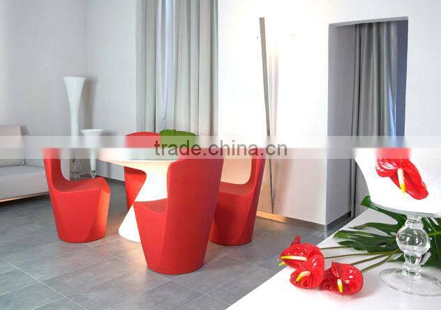 led wedding table and chair decorate led table