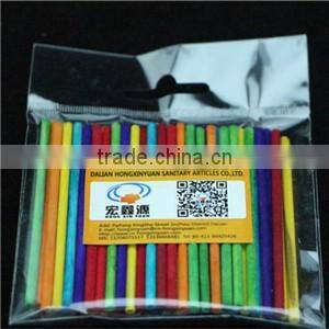 100% Natural Birch Material Disposable Wooden Color Sticks