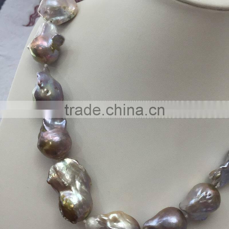 17-18mm baroque freshwater pearl necklace