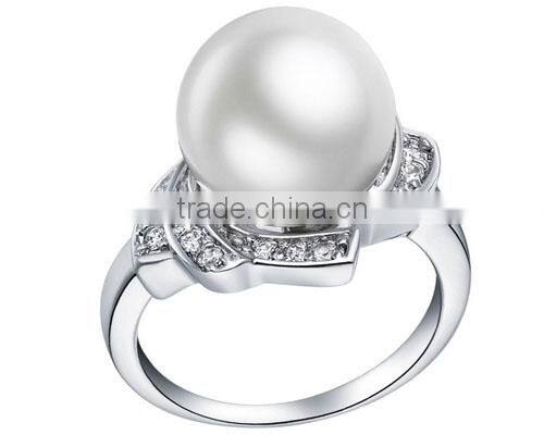 2015 beautiful natural freshwater pearls designer rings