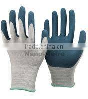 NMSAFETY black nitrile knitted hand gloves / oil resistant glove