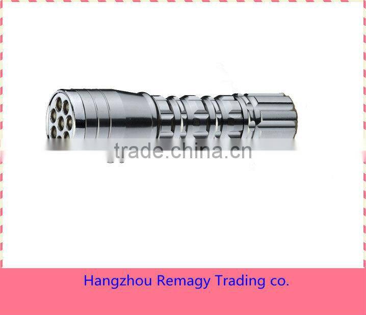 outdoor mini aluminium 8 led pocket flashlights / torch light