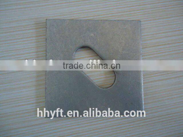 2"*2"*1/4"&3x3x1/4" square/round/slooted hole washer on sale