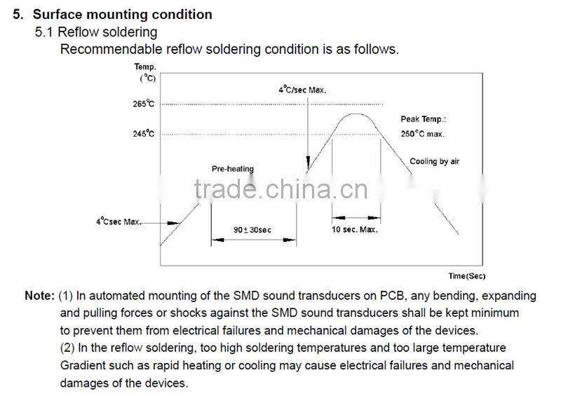8.5*8.5*3mm Passive SMD Buzzer with Side Sound 8503 MLT-8530 AAC 3V Buzzer