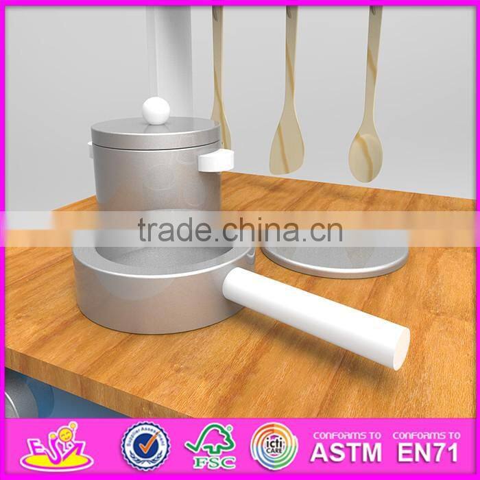 2016 new design preschool home play wooden toy kitchen sets for kids W10C252