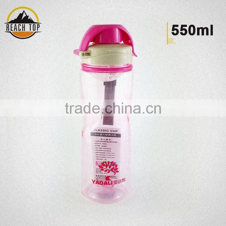 2018 new round space cup water bottle with handle