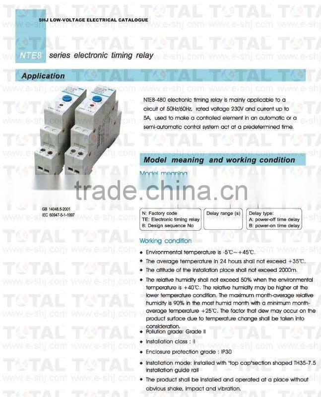 Electronic Timing Relay