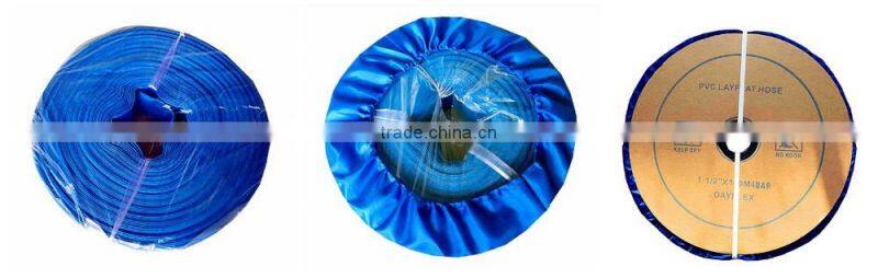 China supplier red color pvc lay flat hose pipe for pump using free samples