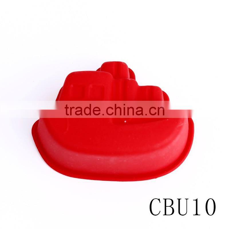 CBU10 Shiping /boat style silicone cake mould