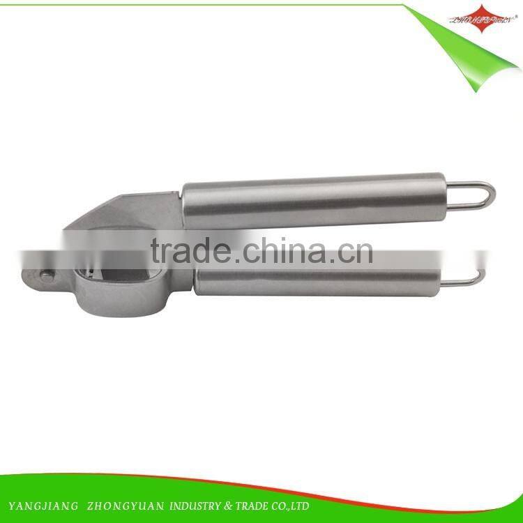 ZY-A2192 food grade manual stainless steel garlic press as seen on tv