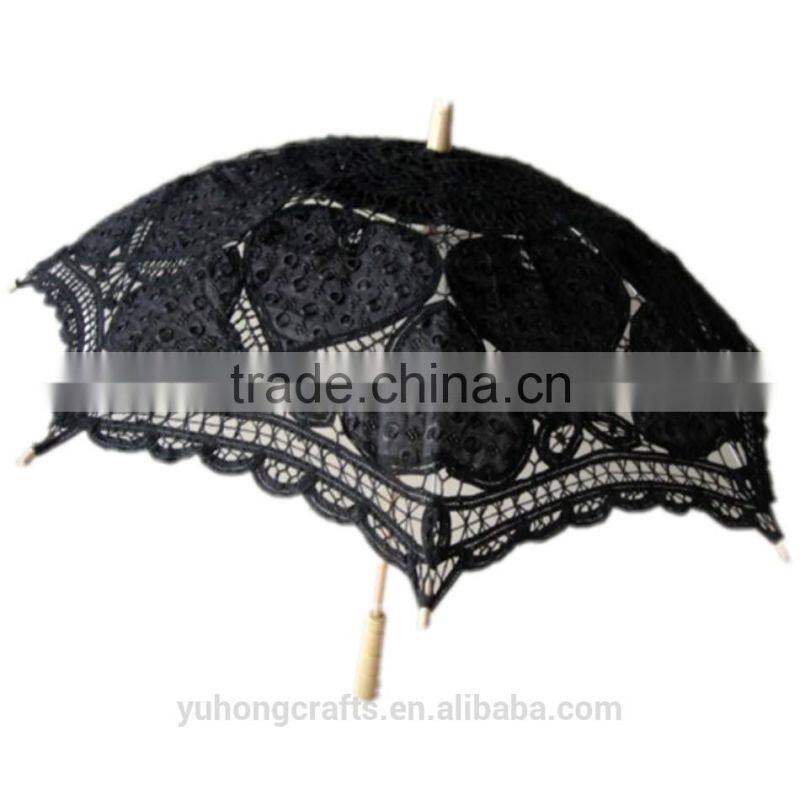 Black lace parasol umbrella