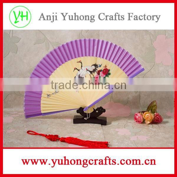 Accept custom personalized bamboo crafts hand held fan