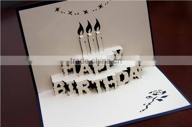 New Arrival Happy Birthday 3D Greeting Card Happy Birthdaycake 3D Birthday Greeting Cards