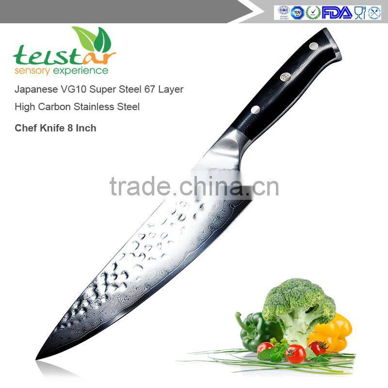Best Quality Japanese VG10 Super Steel 67 Layer High Carbon Stainless Steel Chefs Knife