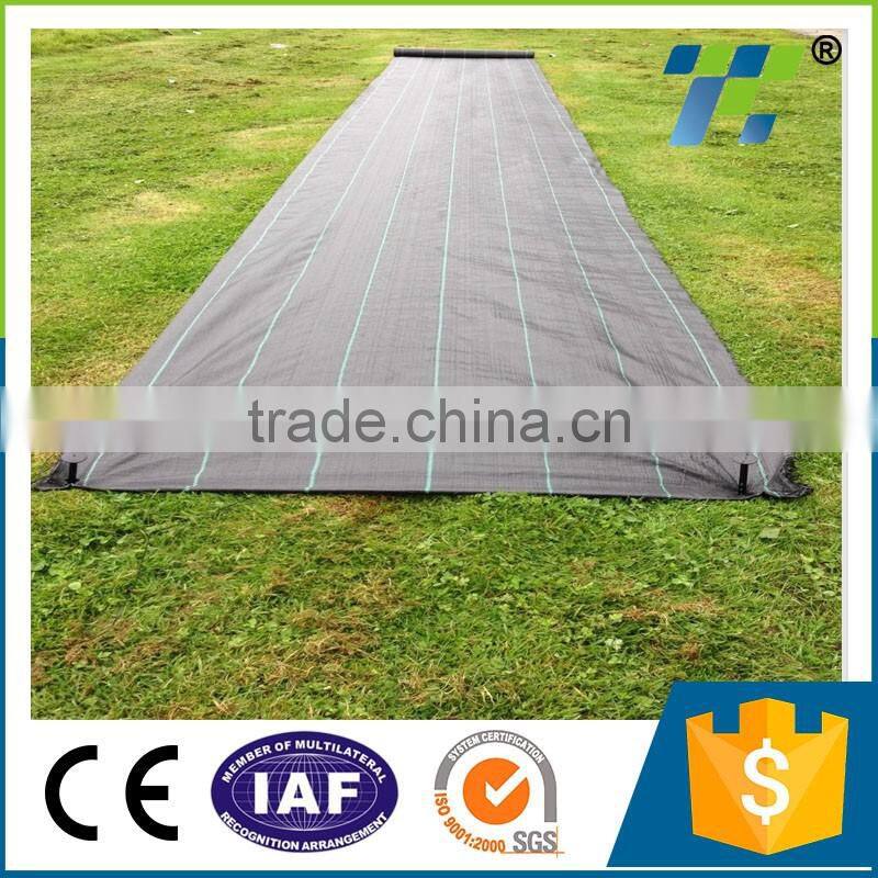 Black HDPE Woven Polypropylene Weed Control Fabric/Mat in Roll/weed mat