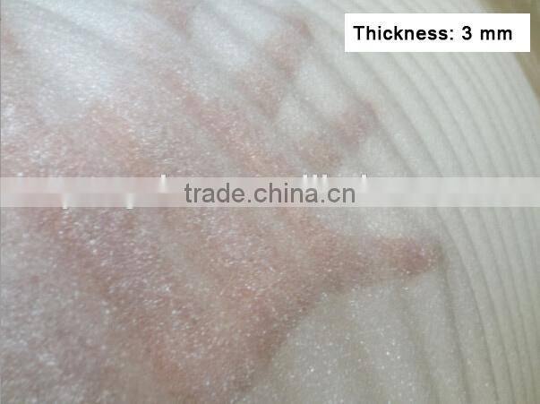 China Export Wholesale EPE foam cloth cushion film /color white /tasteless