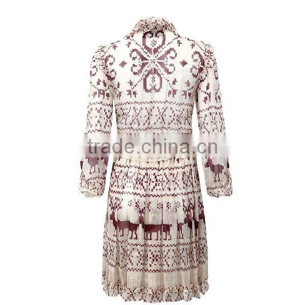 sexy ladies top fashion design long sleeved ladies frill dresses