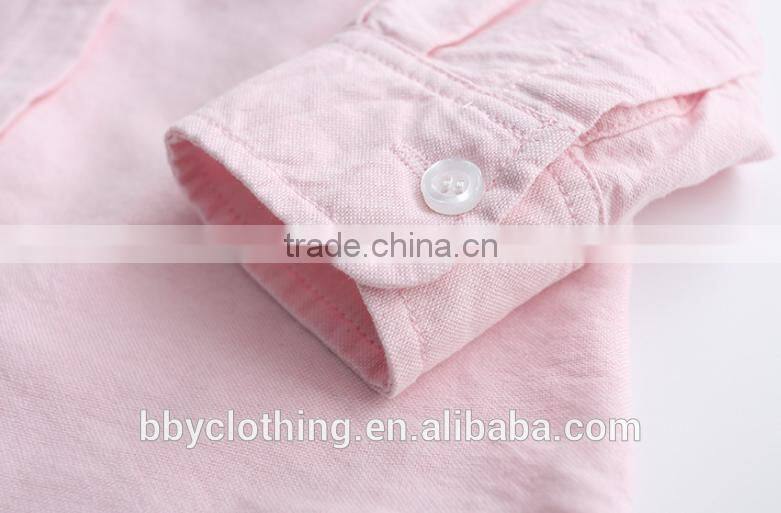 2016 high quality fall boy clothing pure colour children oem shirt with bow tie