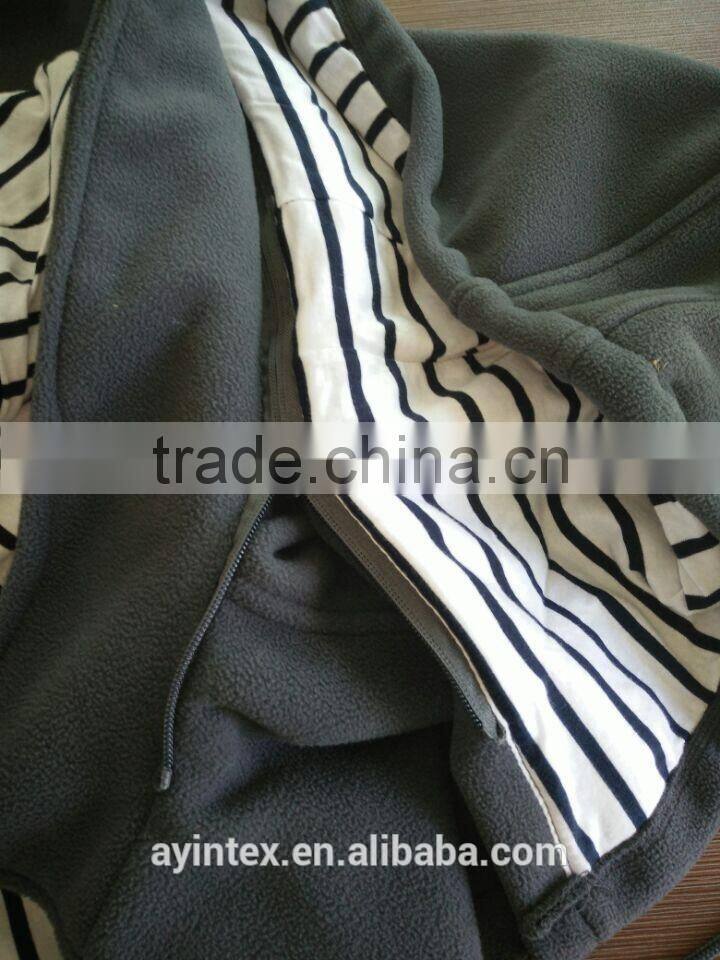 Custom polar fleece jacket with hood