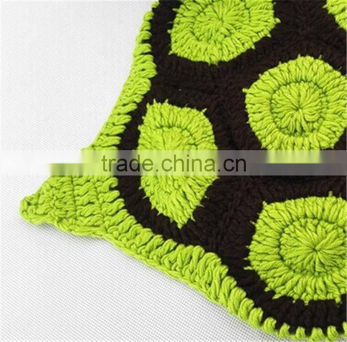 2016 Turtle shape clothes design photo prop newborn baby knit crochet suit newborn photography props