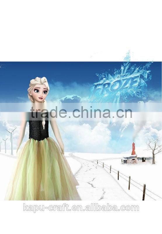 2017new style handmade frozen elsa tutu dress crochet tutu maxi dress wholesale