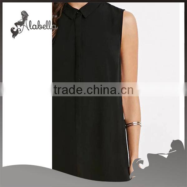Sleeveless and neck collar for the dress shirt