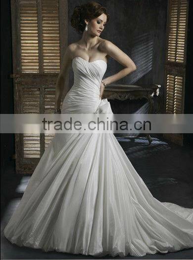 open back long sleeve backless mermaid long tail wedding dress