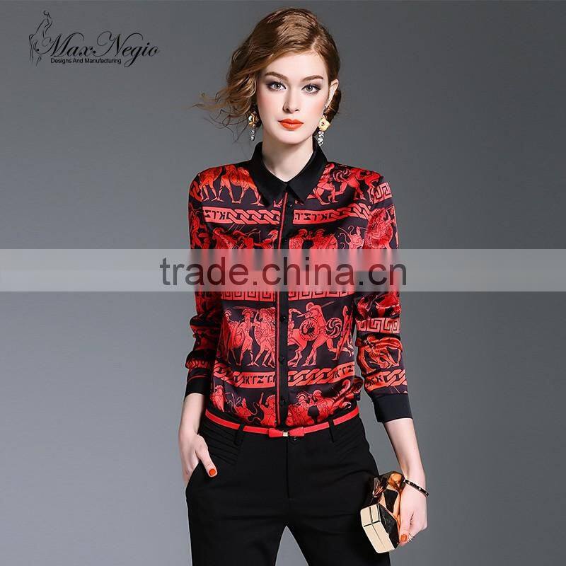 Maxnegio blouse designs for office open hot sexy girl photo chiffon blouse women top designer blouse back neck designs