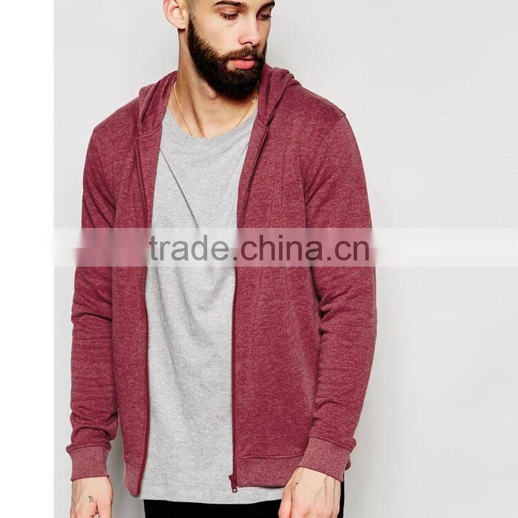 fashion style custom jersey lesiure full zip man coat with hooded