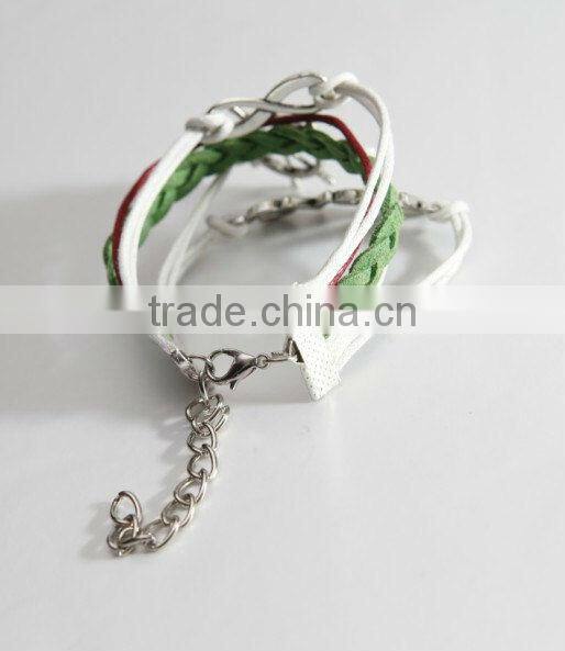 infinity bracelet, love bracelet, wish tree bracelet, leather charm bracelet, best promotional gift