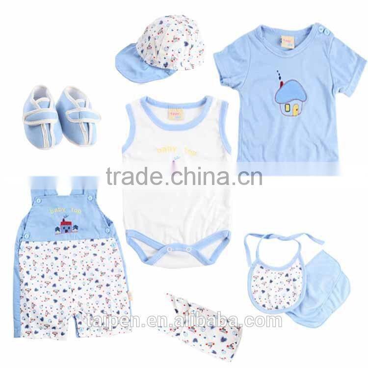 Wholesale 2016 Lovely Style Comfortable Cotton Infant Baby Clothes Gift Set Newborn