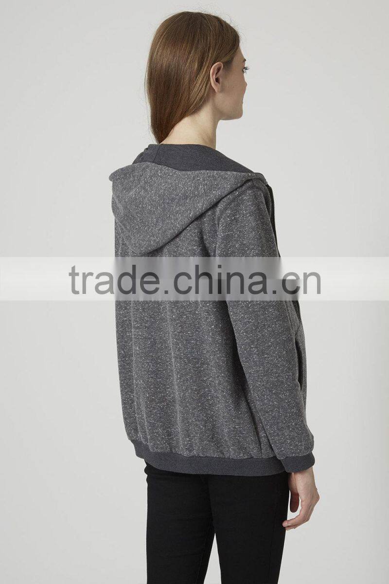 wholesale grey zip up hoodies maternity coat wear