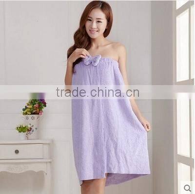 New custom 100% cotton bath dress made in china