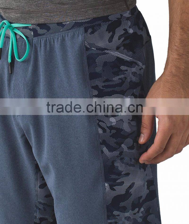 Side panel sublimation dry fit mens training shorts running shorts