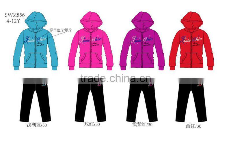 2015 girl winter lot wholesale cotton new clothes set stock kid garment