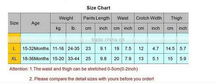 100% Cotton Embroidery Animal Patterns Baby Trainer Potty Training Pants