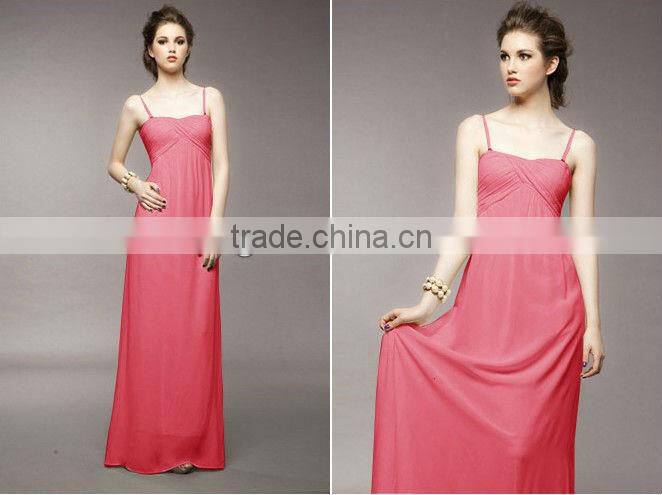 2013 Latest Spaghetti Strap Long Maxi Dress