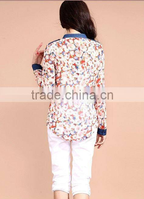fashion chiffon top trade, fashion women clothing dropship