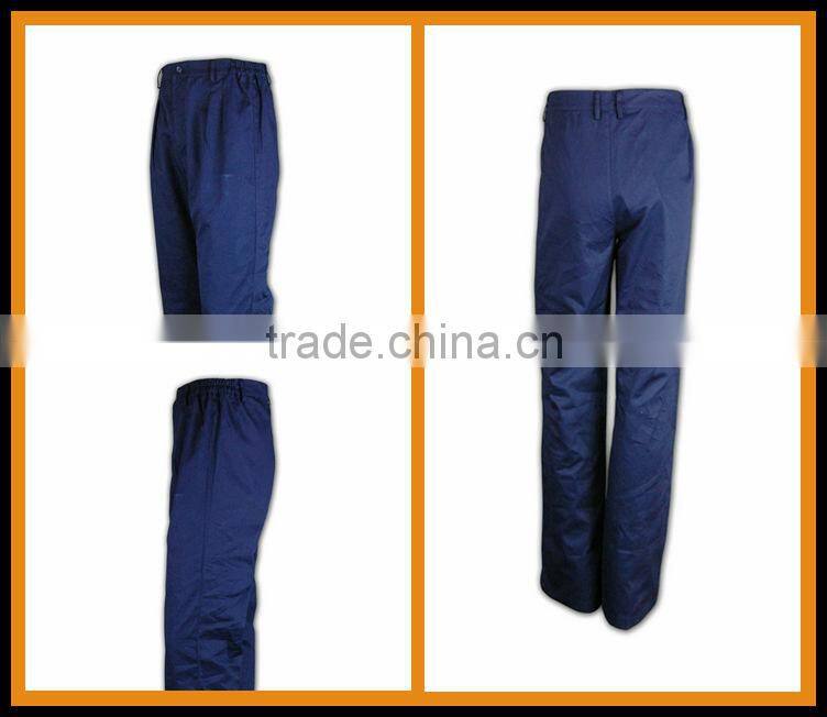 SS15 leisure navy blue twill men cotton pants