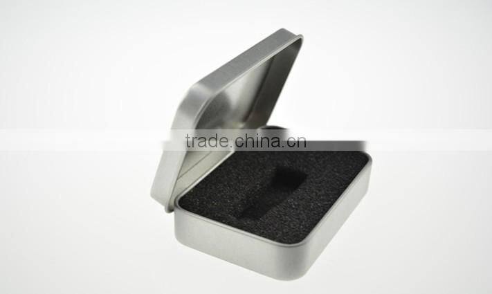 R1846H Manufacturer Wholesale Rectangle mini tin can for U disk Lighter packing box