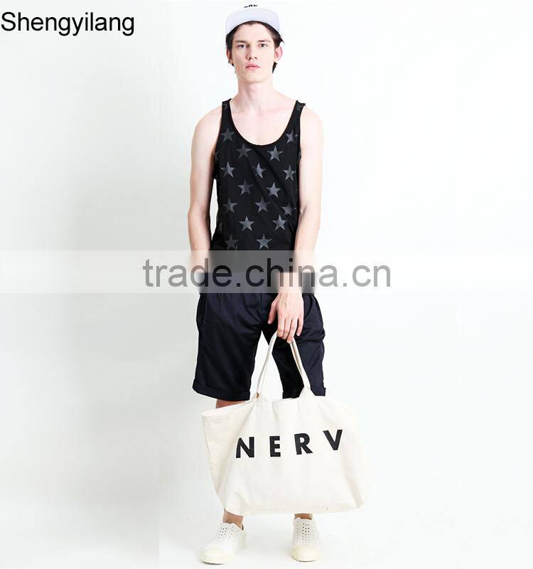Wholesale high quality fashion printing cotton gym tank top china manufacturer