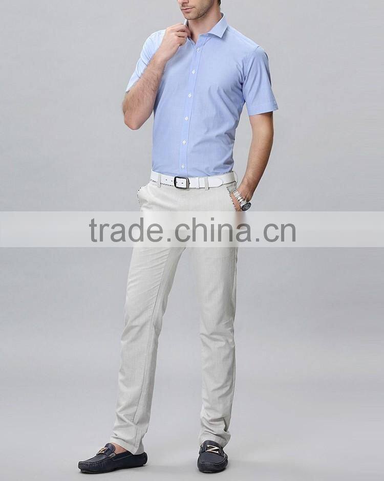Wholesale slim fit t shirt for men light blue t shirt