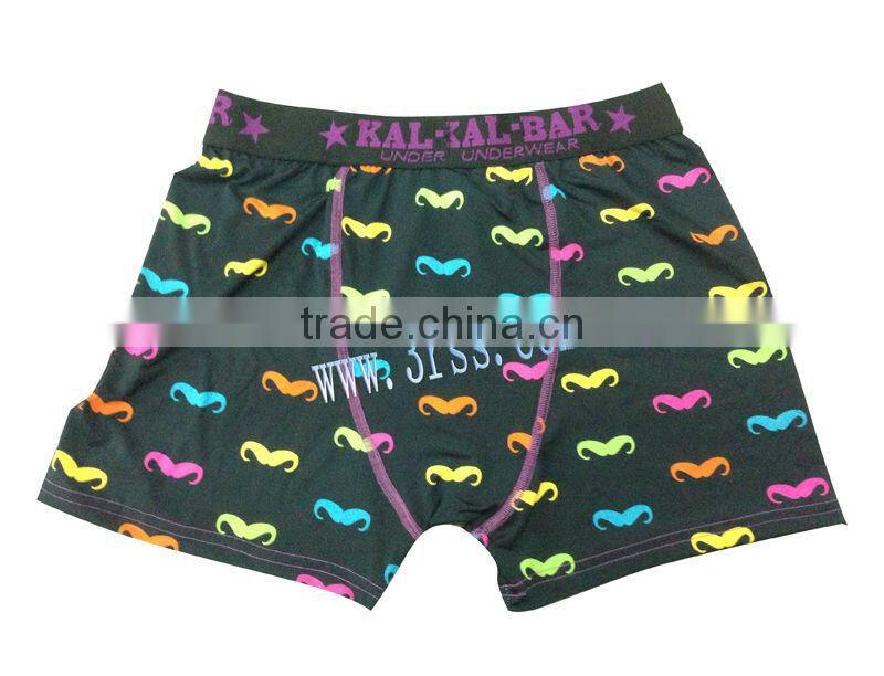 one piece young men good quality underwear booty shorts digital print
