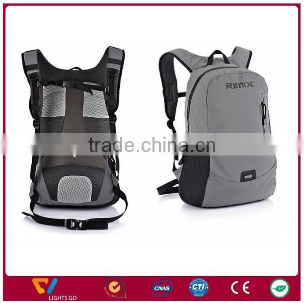 Waterproof high light Basketball Backpack Bag Cycling Reflective Backpack With Helmet Bag