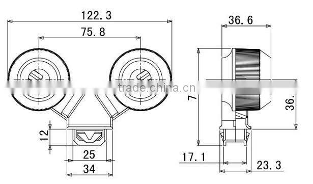 T5 fluorescent water & dust proof lampholder