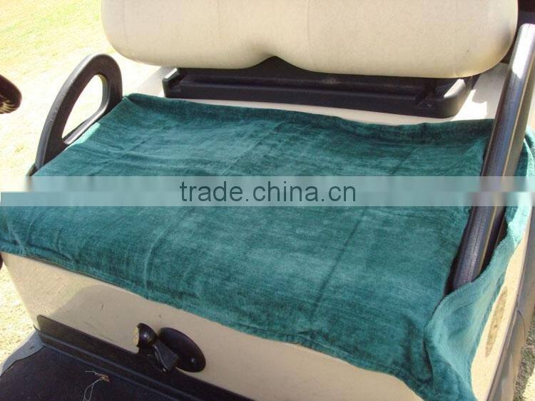 wholesale custom cotton towel seat covers for golf carts/lounger